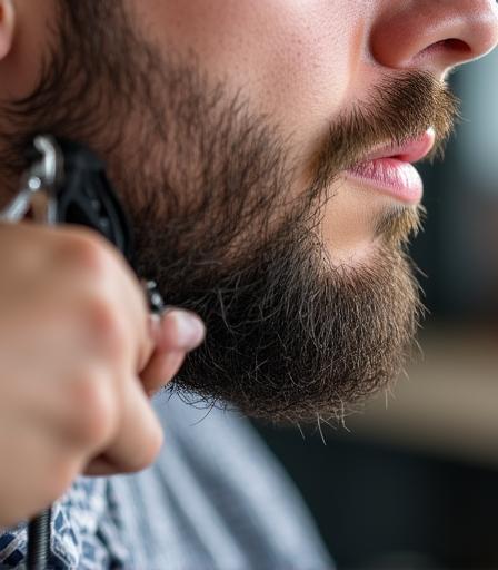 Expert beard trim and shape-up service at Nimbus Shears