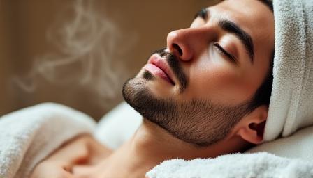 Hot towel shave service at Nimbus Shears